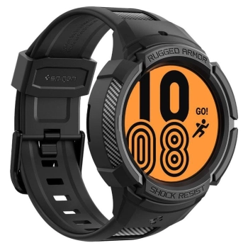 Etui z paskiem Spigen Rugged Armor Pro na Samsung Galaxy Watch 5 Pro (45 mm) - czarne