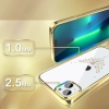 Kingxbar Sky Series luksusowe etui z Kryształami Swarovskiego na iPhone 13 Pro złoty (Dew)