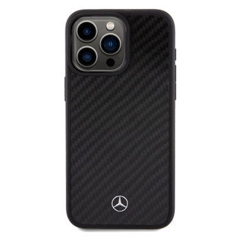 Etui Mercedes Carbon Fiber Dynamic na iPhone 15 Pro Max - czarne