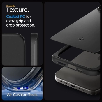 Etui Spigen Thin Fit na iPhone 15 Pro - czarne