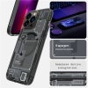 Etui Spigen Ultra Hybrid Mag z MagSafe na iPhone 13 Pro Max - ciemnoszare (wzór Zero One)