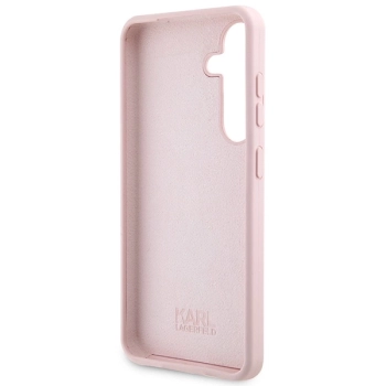 Etui Karl Lagerfeld Silicone Choupette na Samsung Galaxy S24 - różowe