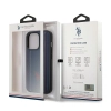 Etui U.S. Polo Assn. Leather Stitch na iPhone 14 Pro - granatowe