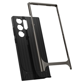 Etui Spigen Neo Hybrid na Samsung Galaxy S23 Ultra - metaliczny szary