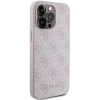 Etui Guess 4G Metal Gold Logo na iPhone 15 Pro Max - różowe