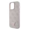 Etui Guess Leather 4G Diamond Triangle do iPhone 15 Pro Max - różowe