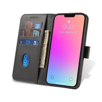 Magnet Case etui do Realme GT Neo 5 / Realme GT3 pokrowiec z klapką portfel podstawka czarne