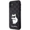 Etui Karl Lagerfeld Saffiano Monogram Choupette na iPhone 11 / Xr - czarne