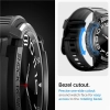 Etui z paskiem Spigen Rugged Armor Pro na Samsung Galaxy Watch 6 Classic (43 mm) - czarne