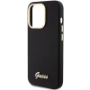 Etui Guess Silicone Script Metal Logo & Frame na iPhone 15 Pro Max - czarne