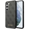 Etui Guess 4G Metal Gold Logo na Samsung Galaxy S23 - szare