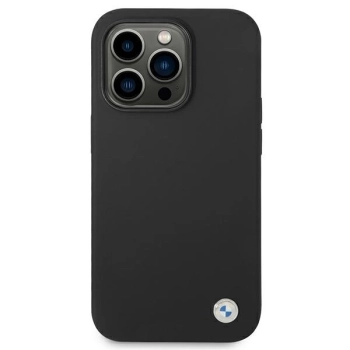 Etui BMW Silicone Metal Logo na iPhone 14 Pro - czarne