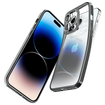 Etui Spigen Optik Crystal na iPhone 14 Pro - przezroczysto-szare