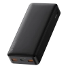 Baseus Bipow powerbank z szybkim ładowaniem 20000mAh 20W czarny (Overseas Edition) + kabel USB-A - Micro USB 0.25m czarny (PPBD050501)