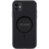 Etui Guess Saffiano MagSafe na iPhone 11 / Xr - czarne