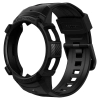 Etui z paskiem Spigen Rugged Armor Pro na Samsung Galaxy Watch 4 Classic 46 mm - czarny mat