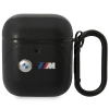 Etui BMW Leather Curved Line na AirPods 1/2 - czarne