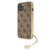 Etui Guess 4G Charms Collection na iPhone 13 - brązowe