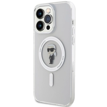 Etui Karl Lagerfeld IML Ikonik MagSafe na iPhone 15 Pro Max - przezroczyste