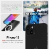 Etui Spigen Crystal Hybrid MagSafe na iPhone 15 - przezroczysto-białe