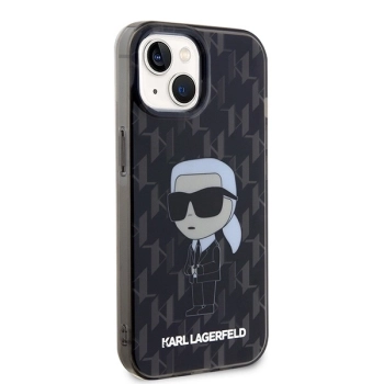 Etui Karl Lagerfeld Monogram Ikonik na iPhone 15 - czarne