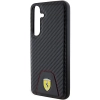 Etui Ferrari Carbon Stitched Bottom na Samsung Galaxy S24+ - czarne