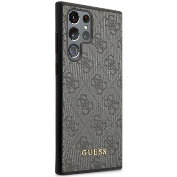 Etui Guess 4G Metal Gold Logo na Samsung Galaxy S24 Ultra - czarne