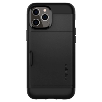 Etui Spigen Slim Armor CS na iPhone 12 / iPhone 12 Pro - czarne
