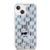 Etui Karl Lagerfeld Monogram Choupette na iPhone 15 - przezroczyste
