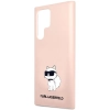 Etui Karl Lagerfeld Silicone Choupette na Samsung Galaxy S23 Ultra - różowe