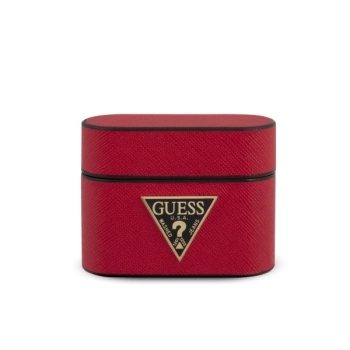 Etui Guess Saffiano na AirPods Pro - czerwone