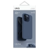Etui UNIQ Lino Hue Magclick Charging do iPhone 15 Pro - granatowe