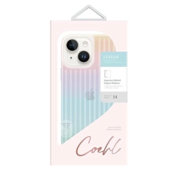 Etui Uniq Coehl Linear na iPhone 14 - opalizujące