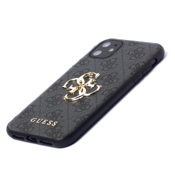 Etui Guess 4G Big Metal Logo na iPhone 11 / Xr - szare