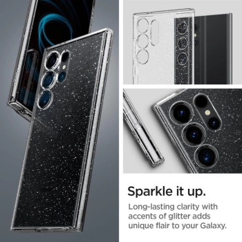 Etui Spigen Liquid Crystal na Samsung Galaxy S24 Ultra - przezroczysto-brokatowe