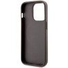 Etui Guess GCube Stripes MagSafe na iPhone 14 Pro Max - brązowe