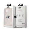Etui Karl Lagerfeld IML Choupette Head & Monogram na iPhone 11 / Xr - różowe