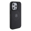 Etui Mercedes Crossed Lines Pattern Leather MagSafe na iPhone 15 Pro Max - czarne