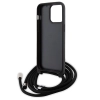 Etui Karl Lagerfeld Crossbody Saffiano Metal Pin Karl&Choupette na iPhone 15 Pro Max - czarne