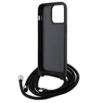 Etui Karl Lagerfeld Crossbody Saffiano Metal Pin Karl&Choupette na iPhone 15 Pro Max - czarne
