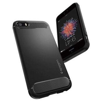 Etui Spigen Rugged Armor na iPhone 5S / SE - czarne