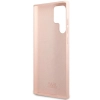 Etui Karl Lagerfeld Silicone Choupette Metal Pin na Samsung Galaxy S23 Ultra - różowe