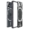 Etui Spigen Ultra Hybrid na Nothing Phone 2 - ciemnoszare (wzór Zero One)