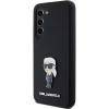 Etui Karl Lagerfeld Silicone Ikonik Metal Pin na Samsung Galaxy S24 - czarne