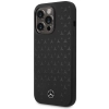 Etui Mercedes Silicone Stars Pattern MagSafe na iPhone 15 Pro Max - czarne