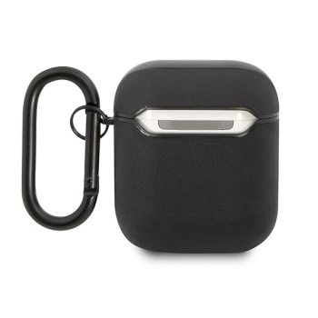 Etui AMG Leather Big Logo na AirPods - czarne