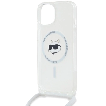 Etui Karl Lagerfeld IML Choupette Head&Cord MagSafe na iPhone 15 / 14 / 13 - przezroczyste