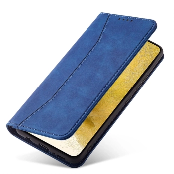 Magnet Fancy Case etui Samsung Galaxy S23 Ultra pokrowiec z klapką portfel podstawka niebieskie