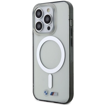 Etui BMW Silver Ring MagSafe na iPhone 14 Pro Max - przezroczyste