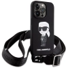 Etui Karl Lagerfeld Crossbody Silicone Ikonik do iPhone 15 Pro - czarne